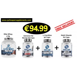 Yava Labs Elite Whey Protein 2000 g - 66 Servings + 3 Products