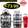CORE CHAMPS 100% WHEY PROTEIN 2.26 Kgs - 65 Servings + 2 Products
