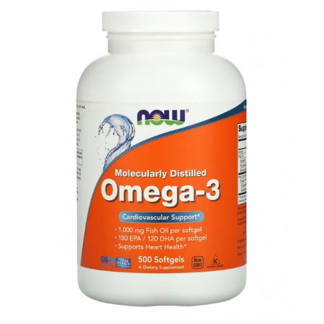 NOW Foods Omega-3 180 EPA / 120 DHA 500 Softgels