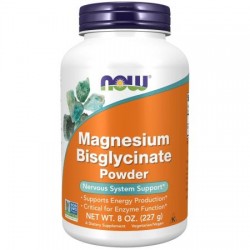 NOW Foods, Magnesium Bisglycinate Powder 227 g - 91 Servings