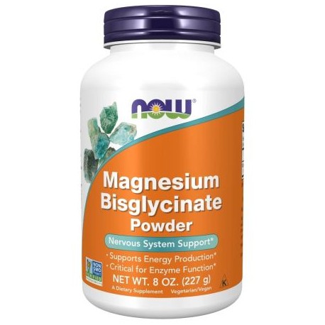 NOW Foods, Magnesium Bisglycinate Powder 227 g - 91 Servings