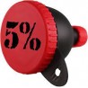 5% Funnel, Black & Red