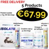 ALL Nutrition ISOLATE PROTEIN 2 kg - 66 Servings + 4 Products