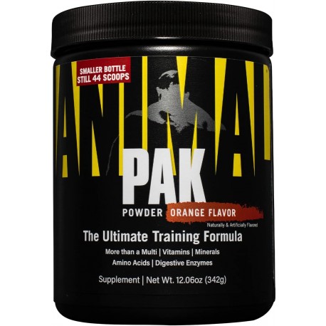 Universal Nutrition, Animal Pak, Animal Training Powder, Orange Flavor, 388 g