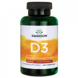 Swanson Vitamin D3 - Higher Potency 250 Caps
