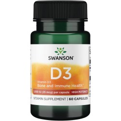 Swanson Vitamin D3 - Higher Potency 250 Caps