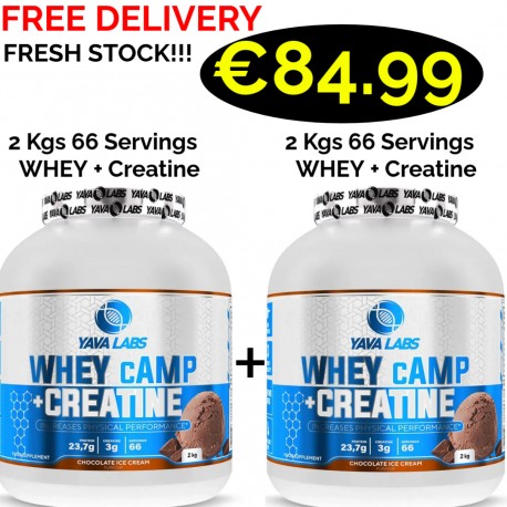 Yava Labs Whey cAMP + Creatine 2000 g 2 - In - 1 - 66 Servings