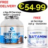 2 in 1 Yava Labs Whey cAMP + Creatine 2000 g 2 - In - 1 - 66 Servings + 250 g Glutamine