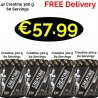 4x Dorian Yates Creatine Monohydrate 1200 g - 240 Servings