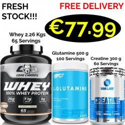 CORE CHAMPS 100% WHEY PROTEIN 2.26 Kgs -66 Servings