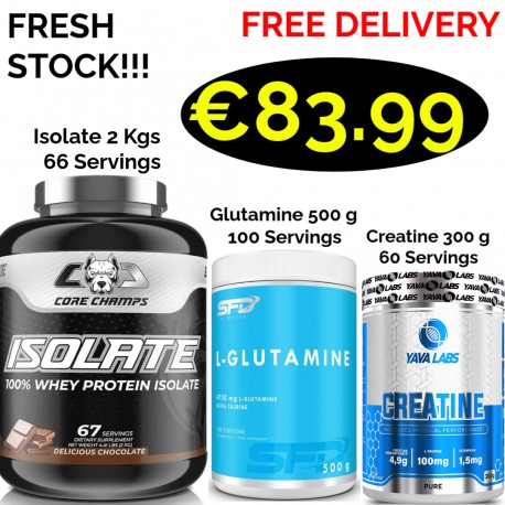 CORE CHAMPS 100% ISOLATE WHEY PROTEIN 2 Kgs -67 Servings