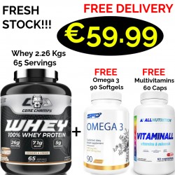 CORE CHAMPS 100% WHEY PROTEIN 2.26 Kgs -66 Servings