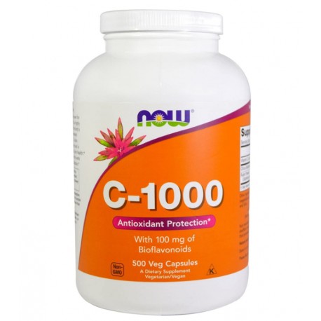 Now Vitamin C-1000 Veg 500 Tablets