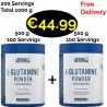 1+1 Fresh Stock!!! Applied Nutrition L-Glutamine Micronized 1000 g - 200 Servings