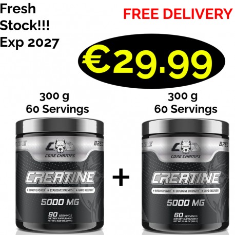 CORE CHAMPS CREATINE 5000 Mg 300 g - 60 Servings