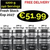 FRESH STOCK 4X!!! CORE CHAMPS CREATINE 5000 Mg 1200 g - 240 Servings