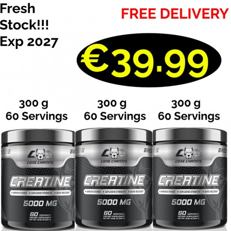 CORE CHAMPS CREATINE 5000 Mg 300 g - 60 Servings