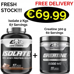 CORE CHAMPS 100% ISOLATE WHEY PROTEIN 2 Kgs -67 Servings