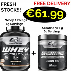 CORE CHAMPS 100% WHEY PROTEIN 2.26 Kgs -66 Servings