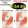 1+1! MyProtein Impact Whey Protein 2 Kg - 80 Servings