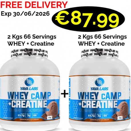 Yava Labs Whey cAMP + Creatine 2000 g 2 - In - 1 - 66 Servings