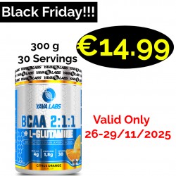 YAVA Labs BCAA Bcaa + L-Glutamine 300 g - 30 Servings
