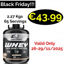 CORE CHAMPS 100% WHEY PROTEIN 2.26 Kgs -66 Servings