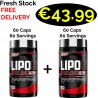1+1 Fresh Stock!!! Nutrex Lipo 6 Fat Burner Black Ultra Concentrate 120 Caps - 120 Servings