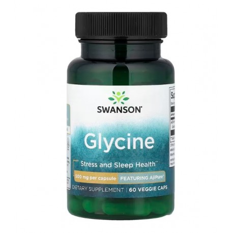 Swanson Glycine 500 mg 60 Veggie Caps - 60 Servings