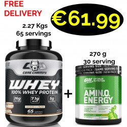 CORE CHAMPS 100% WHEY PROTEIN 2.26 Kgs -66 Servings