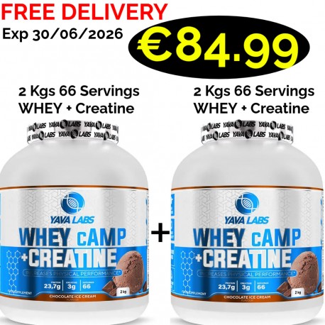 Yava Labs Whey cAMP + Creatine 2000 g 2 - In - 1 - 66 Servings