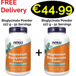 NOW Foods, Magnesium Bisglycinate Powder 227 g - 91 Servings