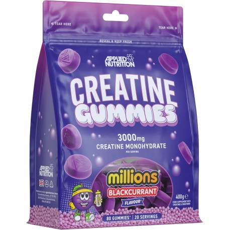 Applied Nutrition Creatine Monohydrate Gummies 3000 mg - 80 Gummies
