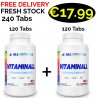 1+1 Fresh Stock!!! ALL Nutrition VITAMINALL VITAMINS & MINERALS 240 Caps - 120 Servings