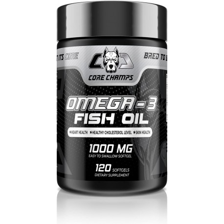 CORE CHAMPS OMEGA-3 FISH OIL 100 Softgels - 100 Servings