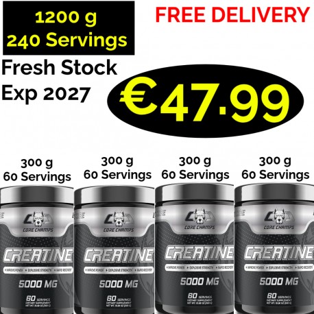 CORE CHAMPS CREATINE 5000 Mg 300 g - 60 Servings