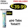 20x 20 Tabs ALL Nutrition ELECTROLYTES 400 Tablets - 400 Servings