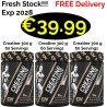 3x Dorian Yates Creatine Monohydrate 900 g - 180 Servings