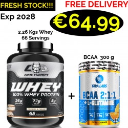 CORE CHAMPS 100% WHEY PROTEIN 2.26 Kgs -66 Servings