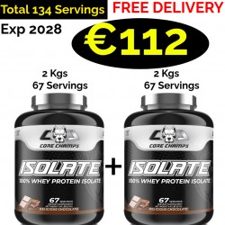 CORE CHAMPS 100% ISOLATE WHEY PROTEIN 2 Kgs -67 Servings