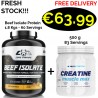 Core Champs Beef Isolate Protein Powder 1.8 Kgs - 60 Servings + 500 g Creatine 83 Servings