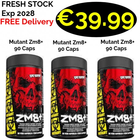 3x Fresh Stock!!! Mutant ZM8+ 270 Caps - 90 Servings