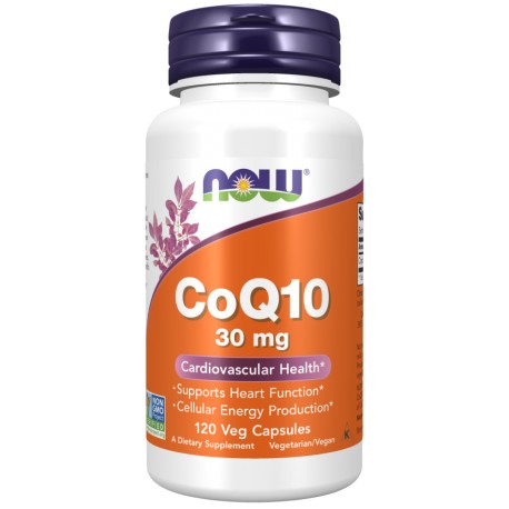 Now CoQ10 30 mg 60 Veg Capsules