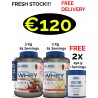 1+1 Fresh Stock!!! Applied Nutrition Critical Whey Protein 4 Kgs - 122 Servings + 2x Free 250 g Creatine