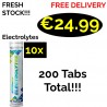10x 20 Tabs ALL Nutrition ELECTROLYTES 200 Tablets - 200 Servings