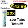 20 x 20 Tabs ALL Nutrition ELECTROLYTES 400 Tablets - 400 Servings