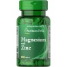 Exp 31/10/2026 Puritan's Pride Magnesium With Zinc 100 Tabs - 50 Servings