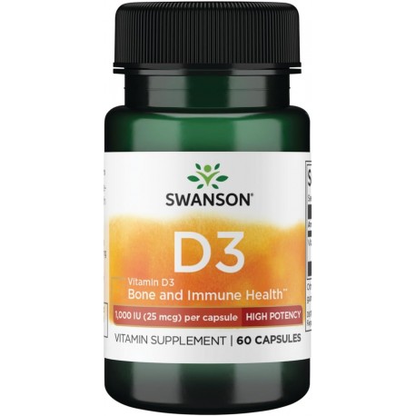 Swanson Vitamin D3 - Higher Potency 250 Caps