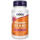 NOW Foods Vitamin D-3 & K-2, 120 Caps - 120 Servings