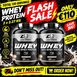 CORE CHAMPS 100% WHEY PROTEIN 2.26 Kgs -66 Servings